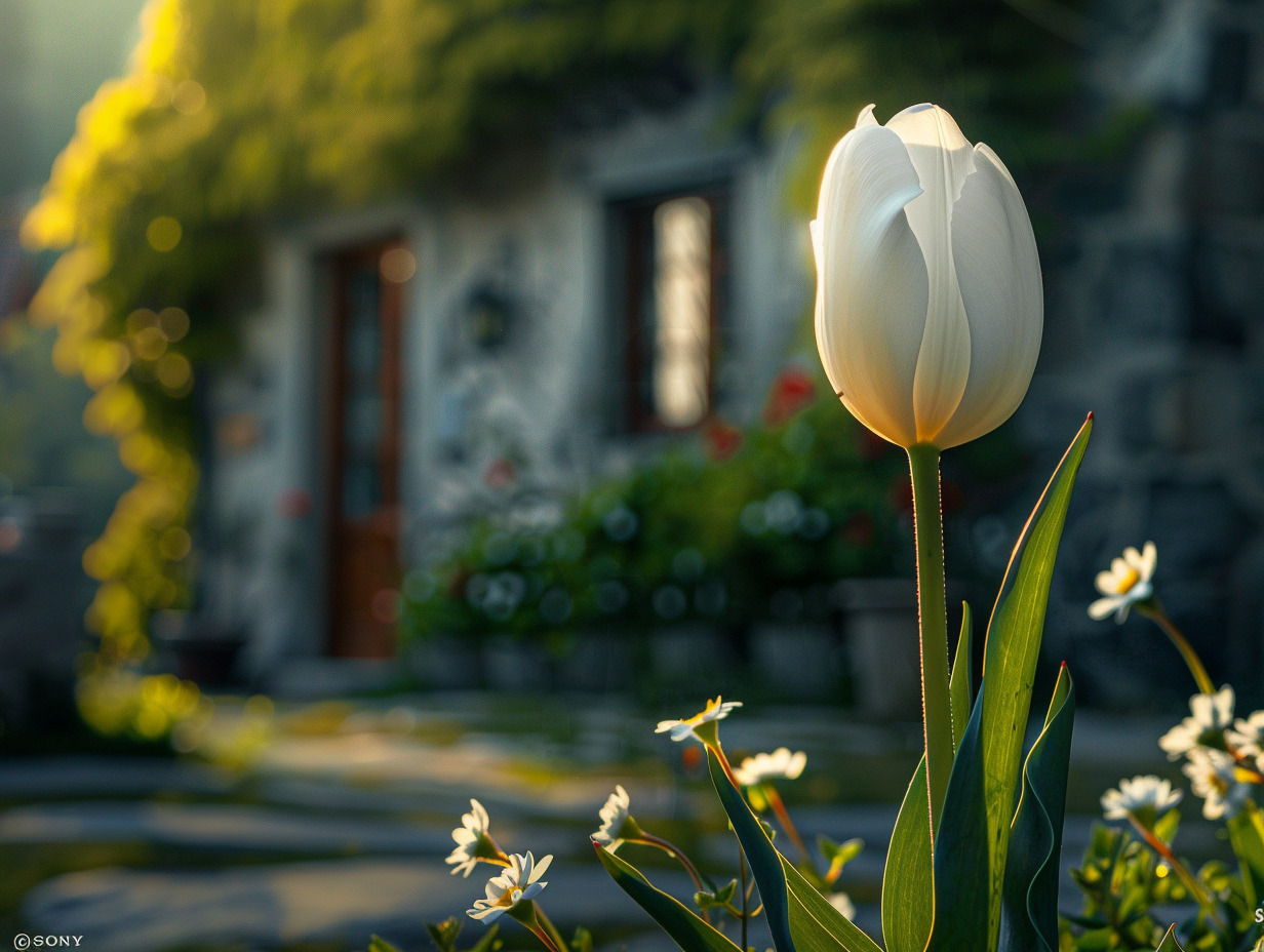 tulipe blanche